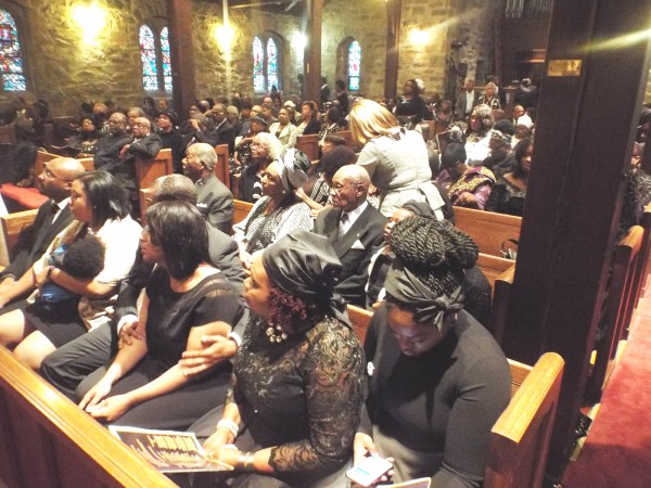 Family and Sympathizer at the Funeral at The Trinity Episcopal Church, Takoma Park, Washington D.C.