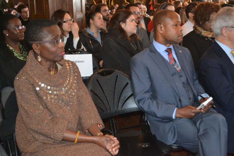 Among those at the Georgetown event were Dr. Antoinette Sayeh, former Finance Minister of Liberia, and Hon. Gabriel Williams, Minister Counselor for Press and Public Affairs, Embassy of Liberia