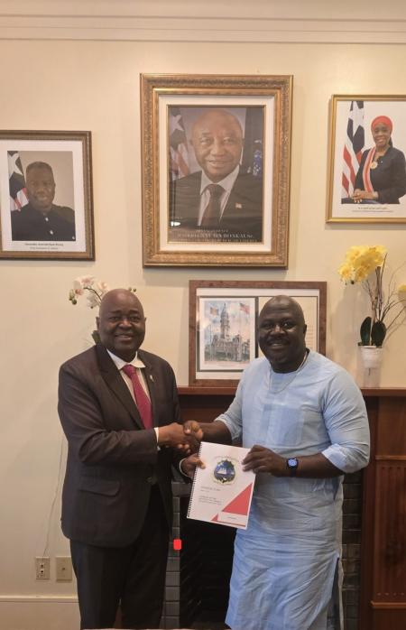 Ambassador Conteh Welcomes Deputy Foreign Minister Salee To The Embassy